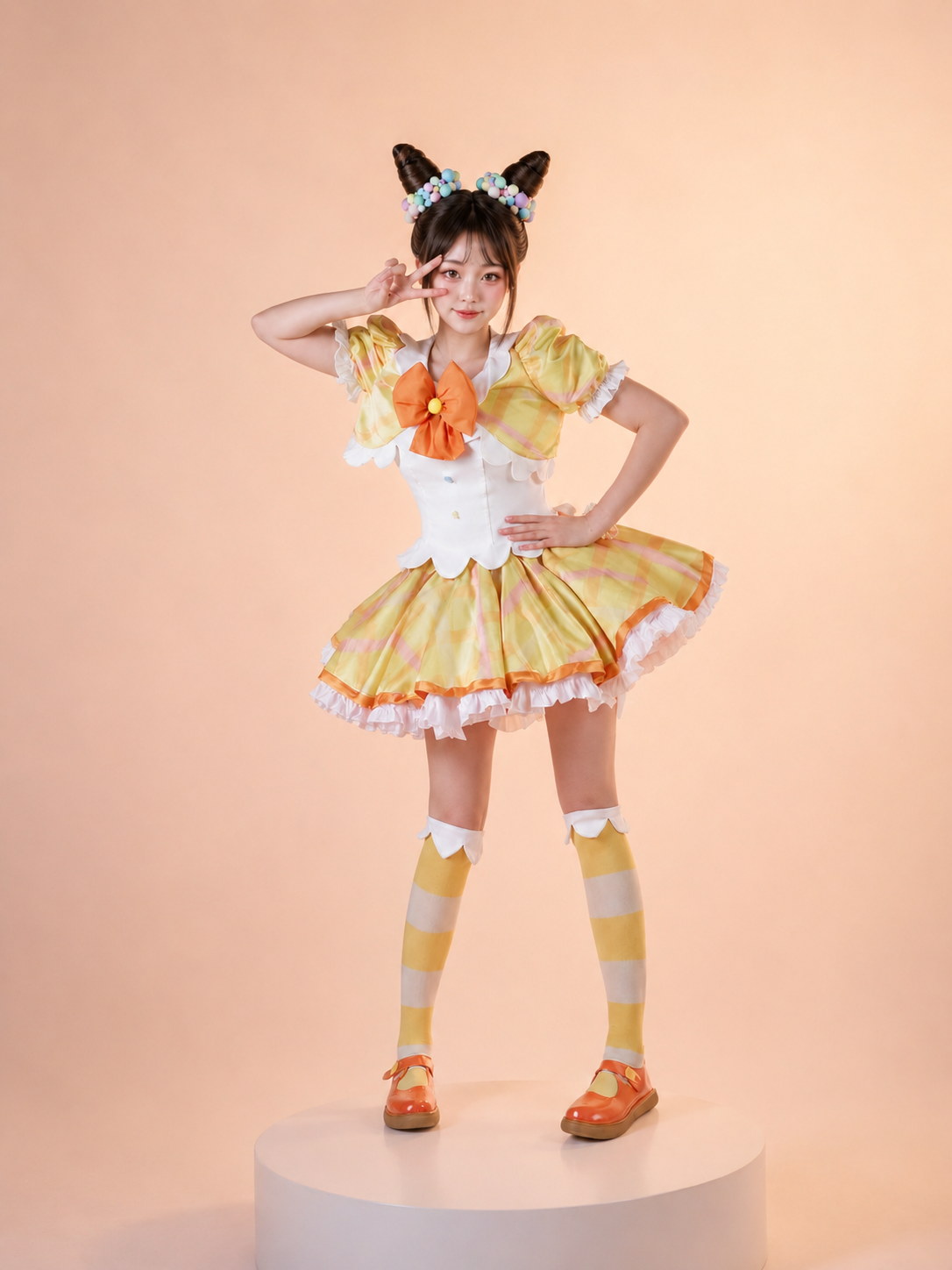 Candy Plaid Idol Dress Set showroom image 5