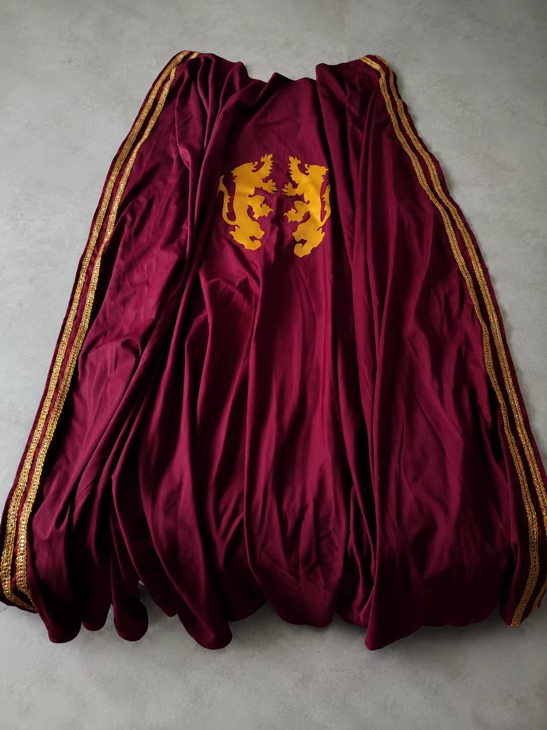 Medieval Knight Armor Surcoat and Headscarf Custom Build - Paired lions rampant cloak variation