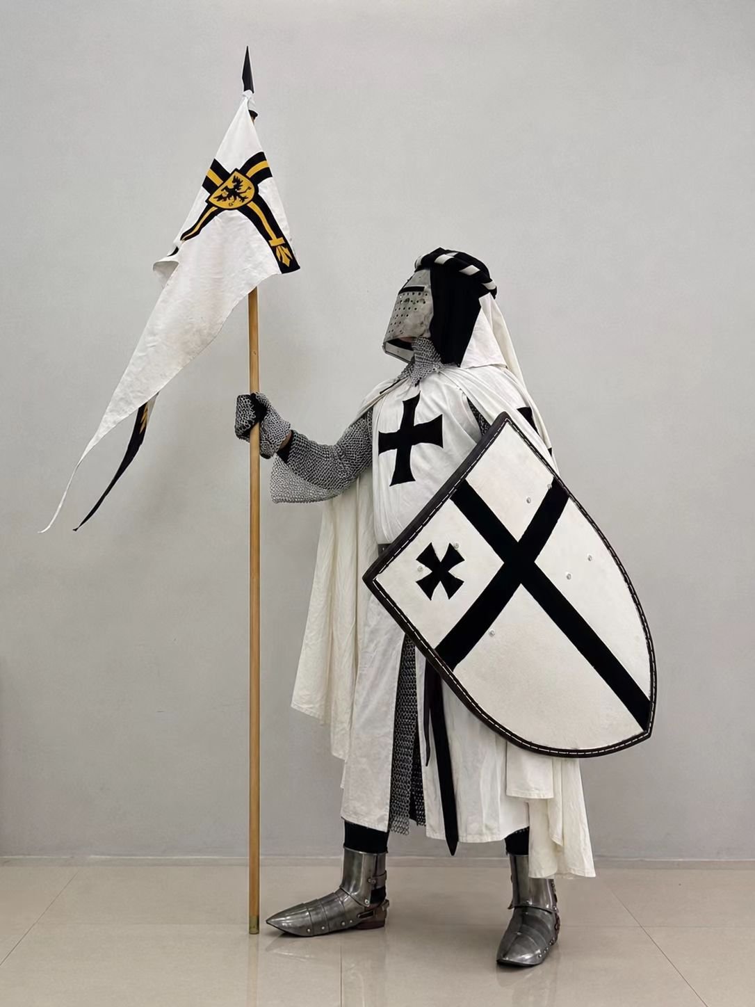 Medieval Knight Armor Surcoat and Headscarf Custom Build gallery image 1