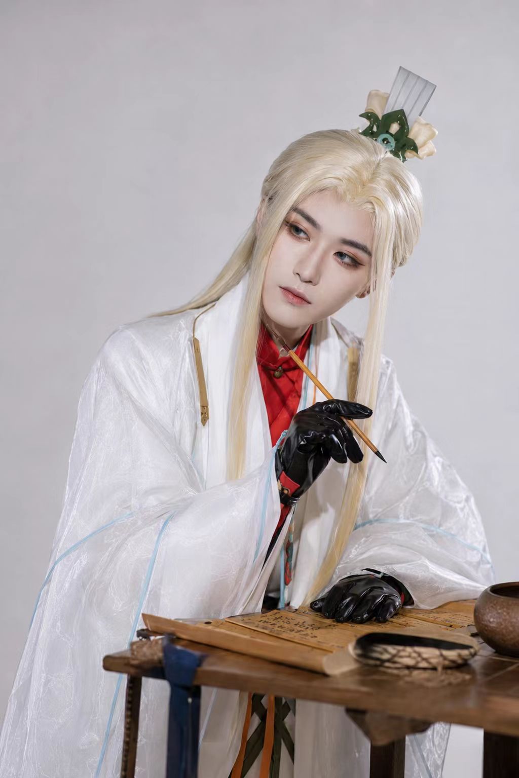 Zhang Zhongjing Layered Hanfu Cosplay Set showroom image 7