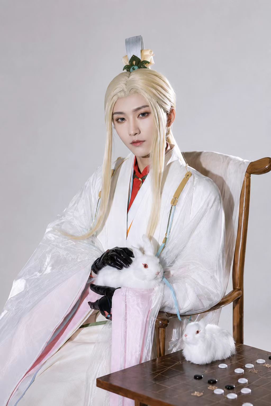 Zhang Zhongjing Layered Hanfu Cosplay Set showroom image 8