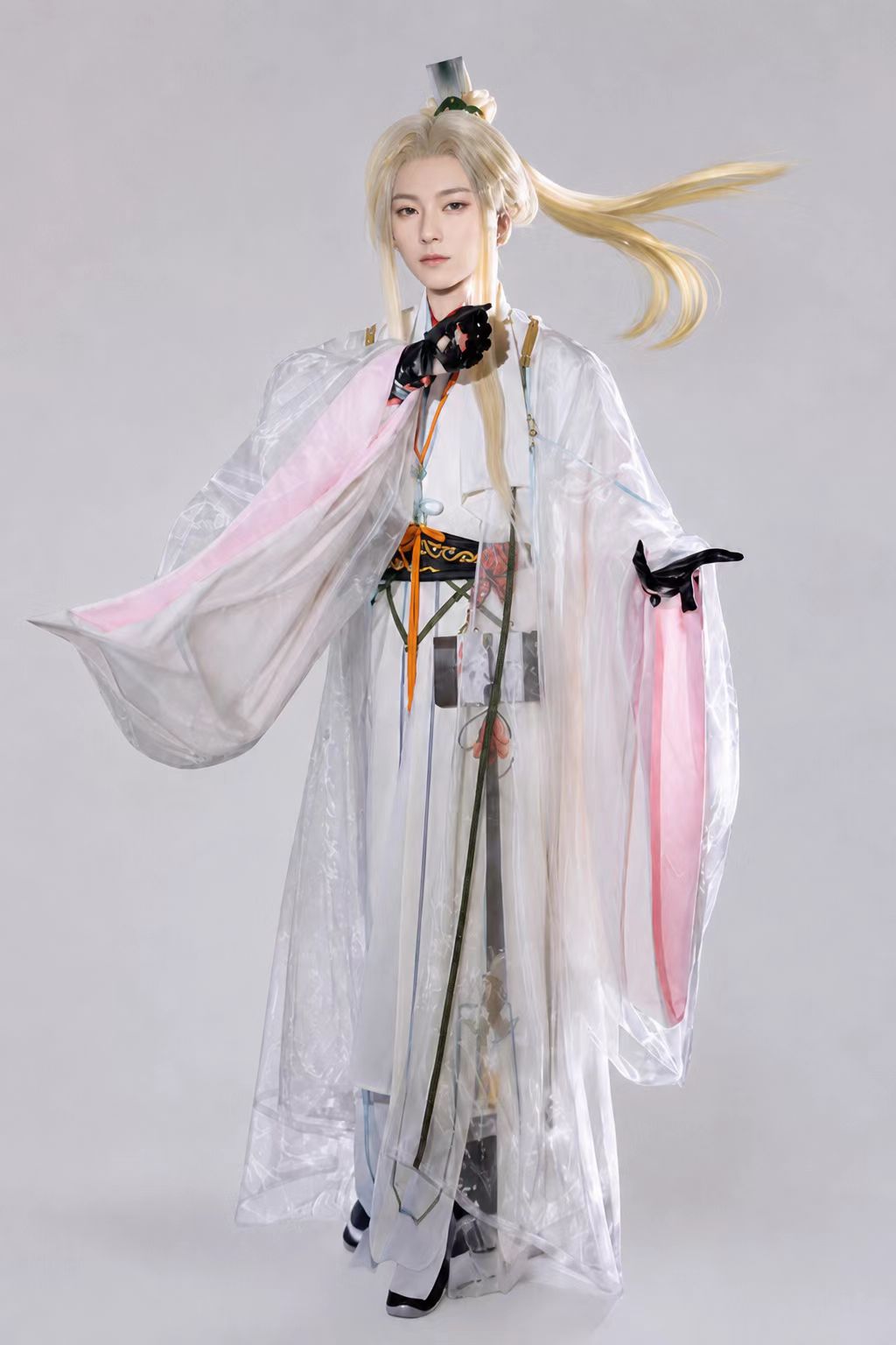 Zhang Zhongjing Layered Hanfu Cosplay Set showroom image 9