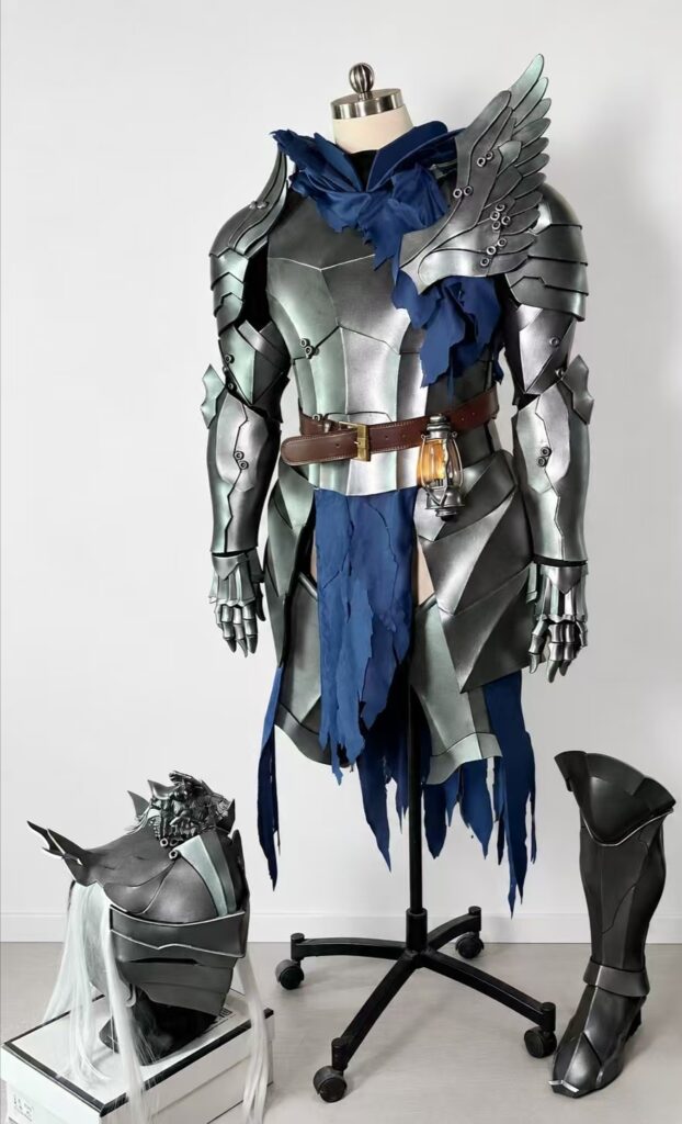 Arknights The Last Knight Cosplay Costume, Armor & Weapon Set showroom image 2