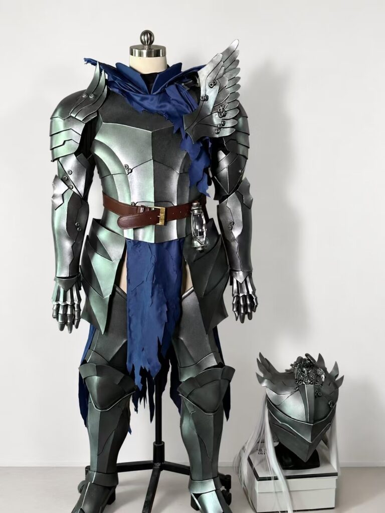 Arknights The Last Knight Cosplay Costume, Armor & Weapon Set showroom image 4