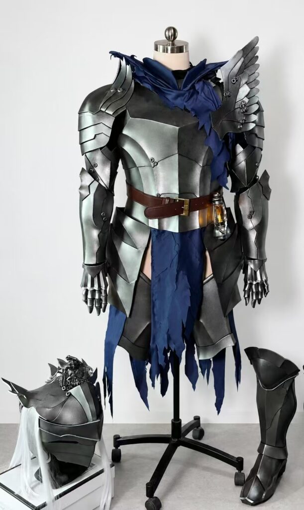 Arknights The Last Knight Cosplay Costume, Armor & Weapon Set showroom image 3