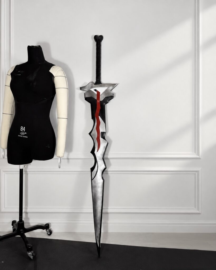 Arknights Theresis Cosplay Costume, Armor & Sword Prop Set showroom image 4