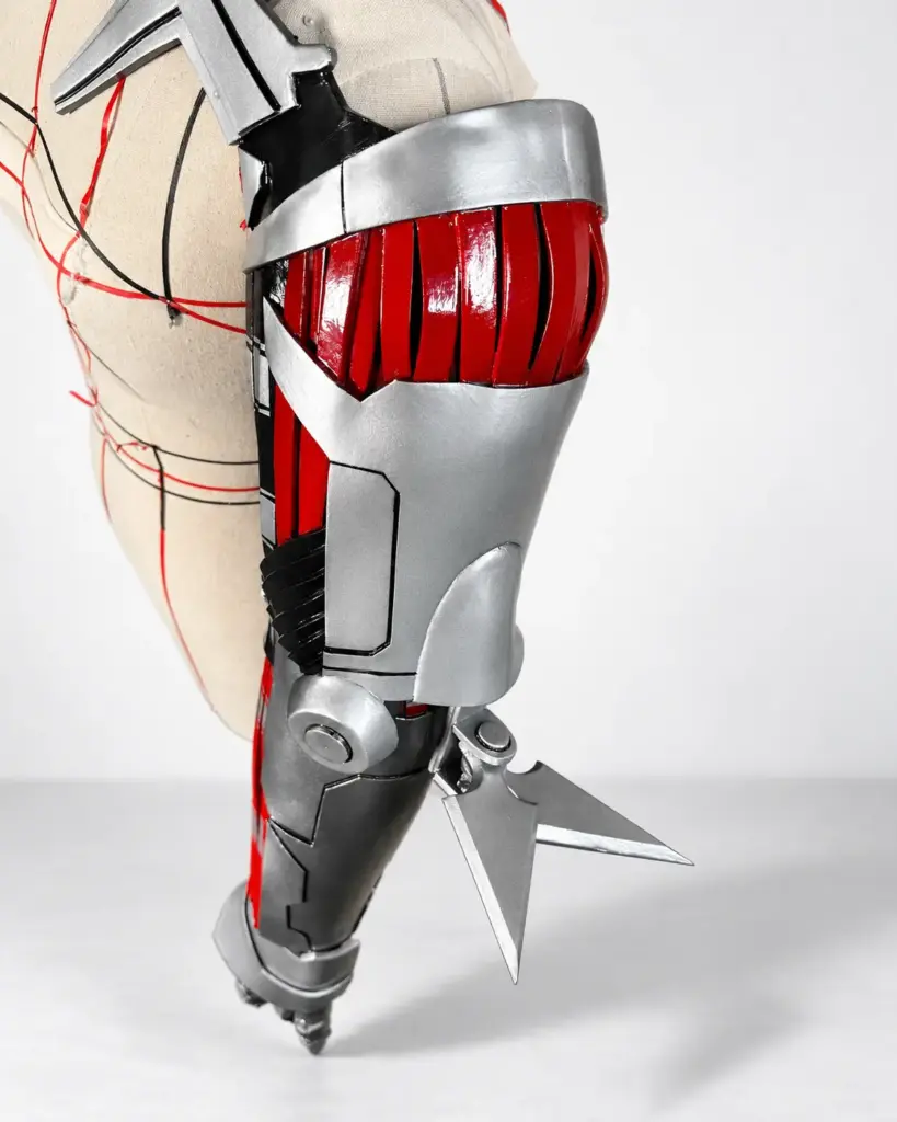 Cyberpunk 2077 Johnny Silverhand Mechanical Arm Cosplay Prop showroom image 4