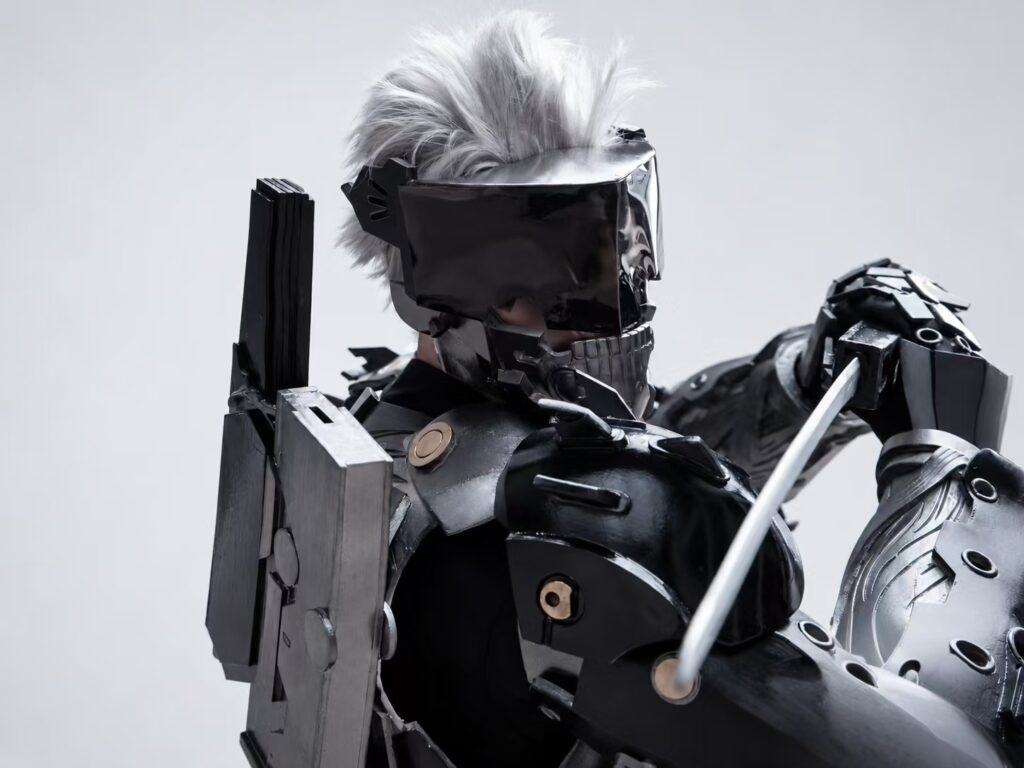 Metal Gear Raiden Handmade EVA Cosplay Armor & Stealth Suit archive reference image 5