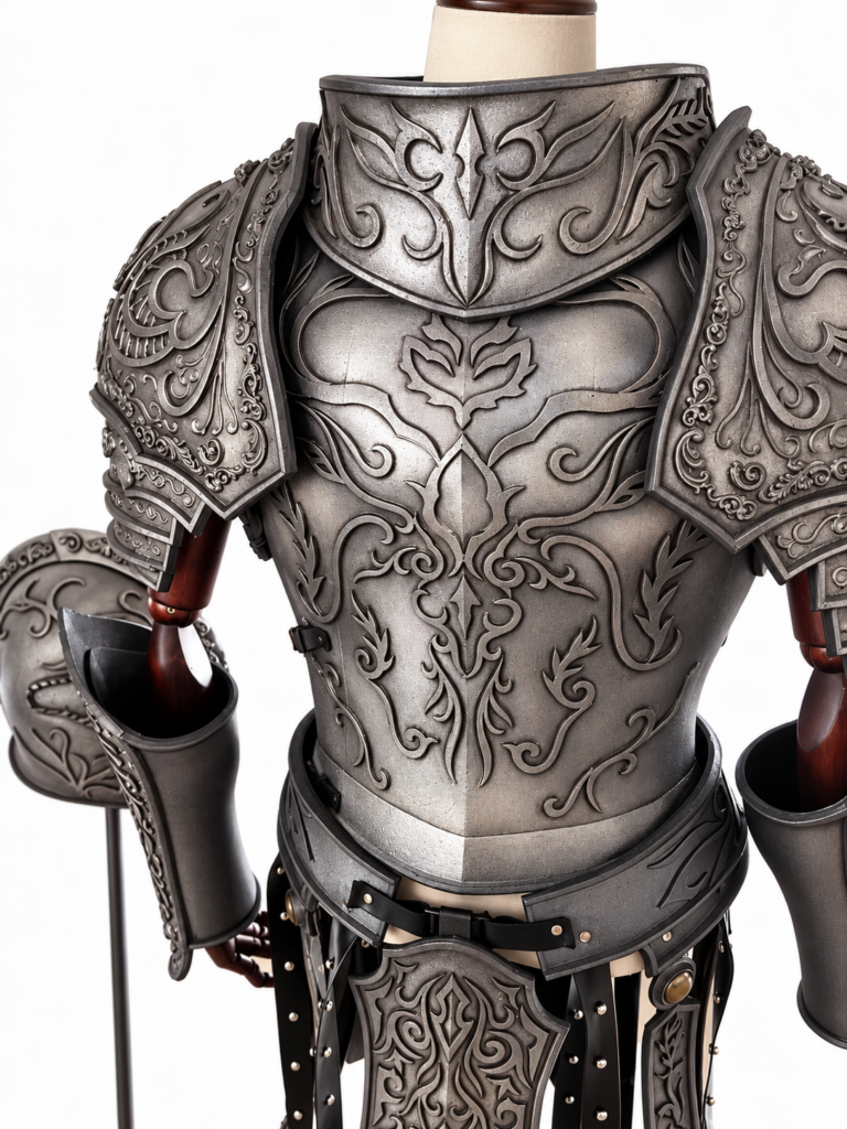 Custom Medieval Knight Full Armor Cosplay Costume archive reference image 6