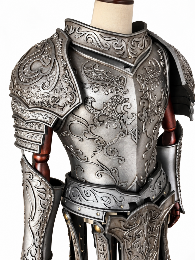 Custom Medieval Knight Full Armor Cosplay Costume archive reference image 5