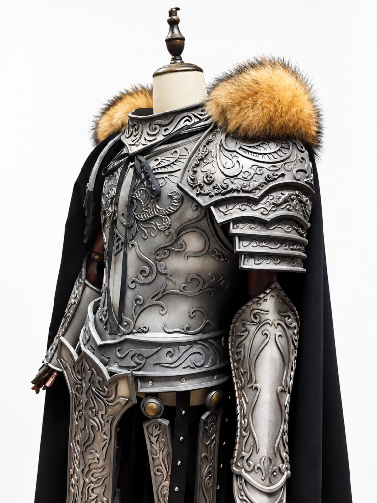 Custom Medieval Knight Full Armor Cosplay Costume archive reference image 2