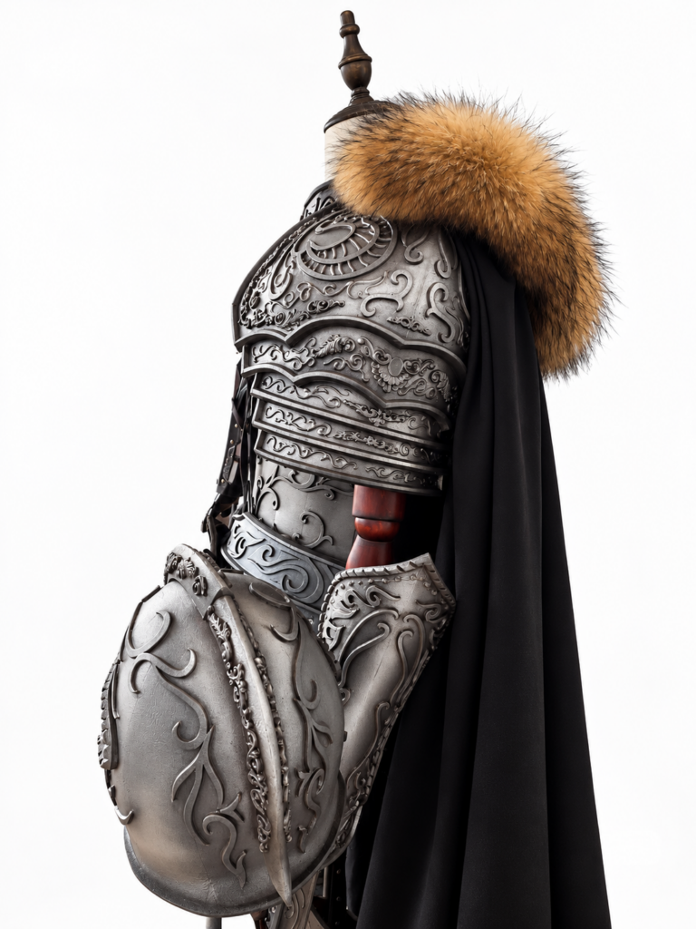 Custom Medieval Knight Full Armor Cosplay Costume archive reference image 4