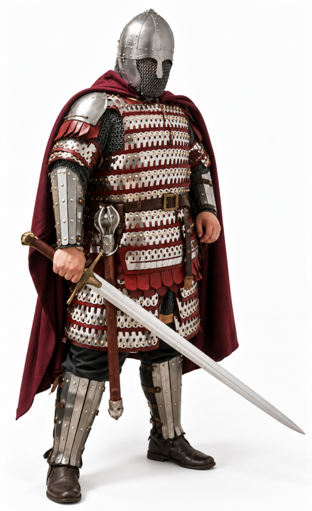Byzantine Lamellar Armor with Shoulder Guards showroom image 8